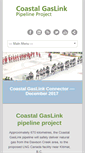 Mobile Screenshot of coastalgaslink.com