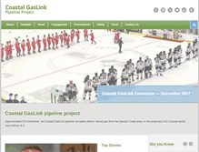 Tablet Screenshot of coastalgaslink.com